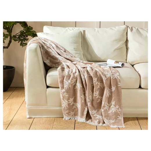 غطاء أريكة قطن، لون بيج، 130×170 سم من انجلش هوم غطاء أريكة قطن، لون بيج، 130×170 سم من انجلش هوم
