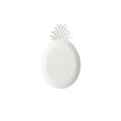 Easy Life Madagascar Pineapple Serving Platter in Box - White  28*17cm