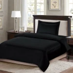 ARMN Nature soft  Kingsize Duvet Cover Set - Black 4-Piece - Armn