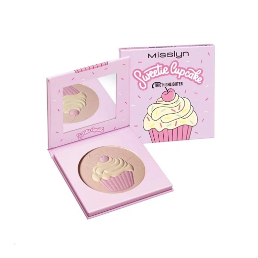 مجموعة Misslyn Sweetie Cupcake Trio لإضاءة الوجه مكياج توهج مشع لجميع أنواع البشرة مجموعة Misslyn Sweetie Cupcake Trio لإضاءة الوجه مكياج توهج مشع لجميع أنواع البشرة