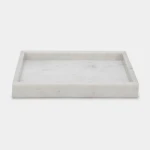 صينية رخام كاريرا مستطيلة - أبيض 30*20 سم من ارمان - ارمن