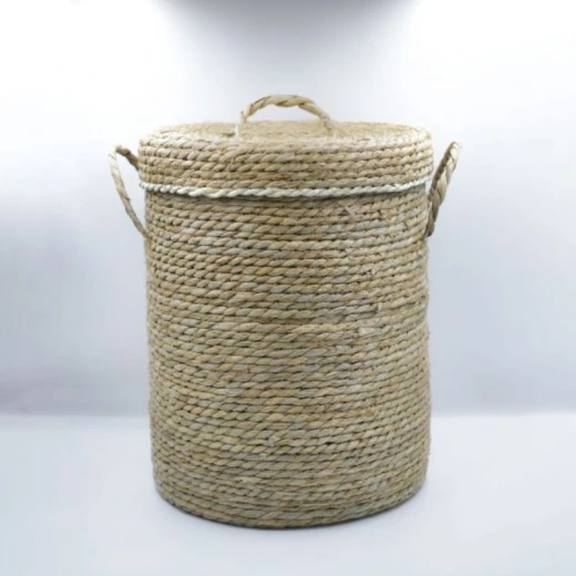 سلة غسيل دائرية صغيرة بمقابض من نوردال - بيج من ارمان - ارمن - Image 2