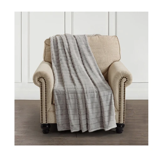 Nova Home Amara Fur Throw - Grey 130*170 cm Nova Home Amara Fur Throw - Grey 130*170 cm