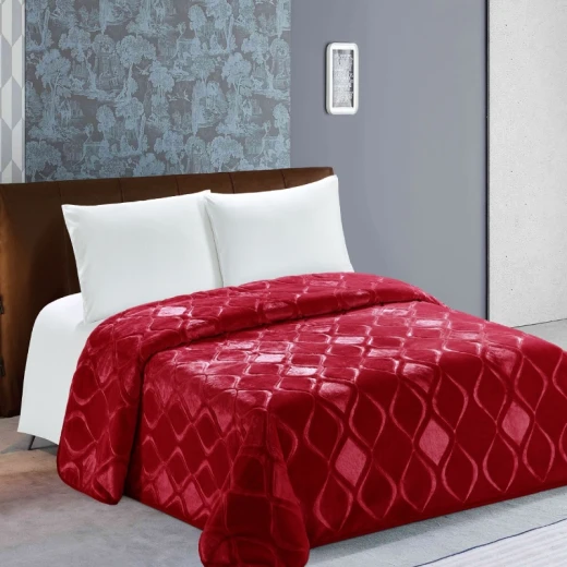 Nova home engraved diamond blanket burgundy twin size Nova home engraved diamond blanket burgundy twin size
