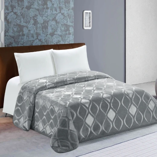 Nova Home Engraved Diamond Blanket, King Size, Moka Nova Home Engraved Diamond Blanket, King Size, Moka