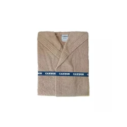 Cannon bath robe plain linen  medium