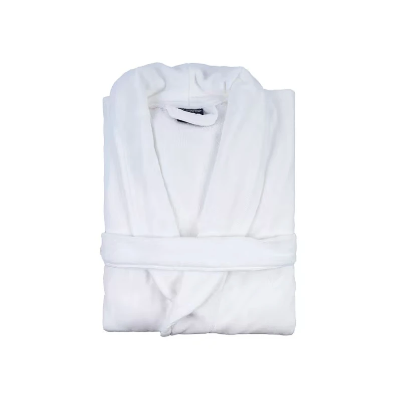 Cannon Bath Robe Plain White  L - Cannon