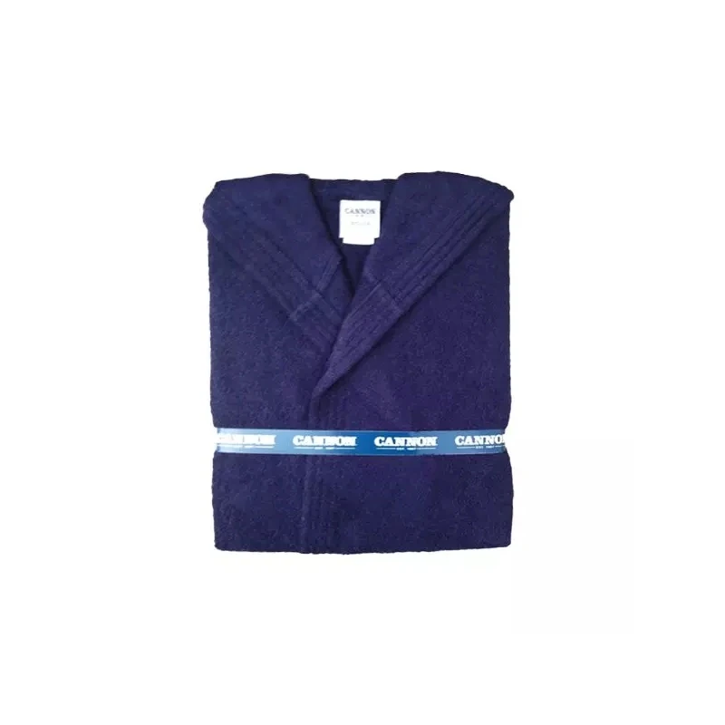 Cannon Bath Robe Plain Navy  XL - Cannon