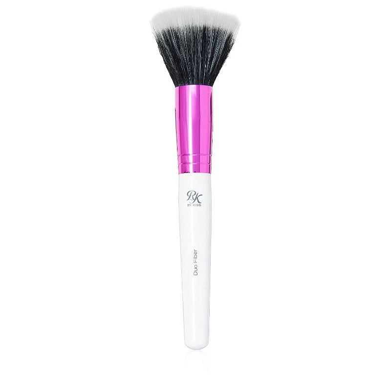 Kiss RK Duo Fiber Airbrush Makeup Brush for Liquid Powder Blush Flawless Finish Professional Makeup - Kiss rk