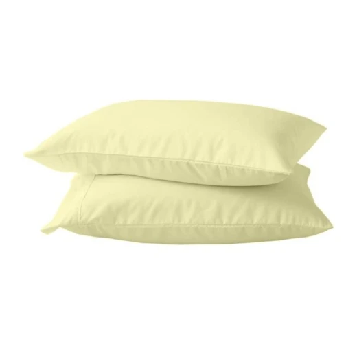 Royale pillow case plain standard ivory Royale pillow case plain standard ivory