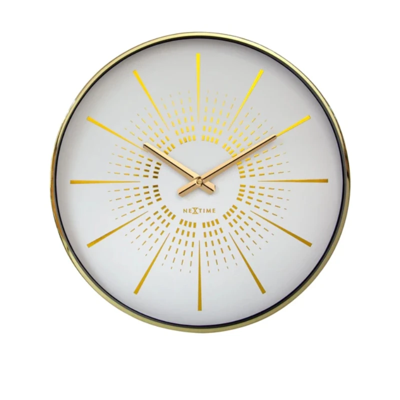 Nextime wall clock excentric gold 40cm - Nextime