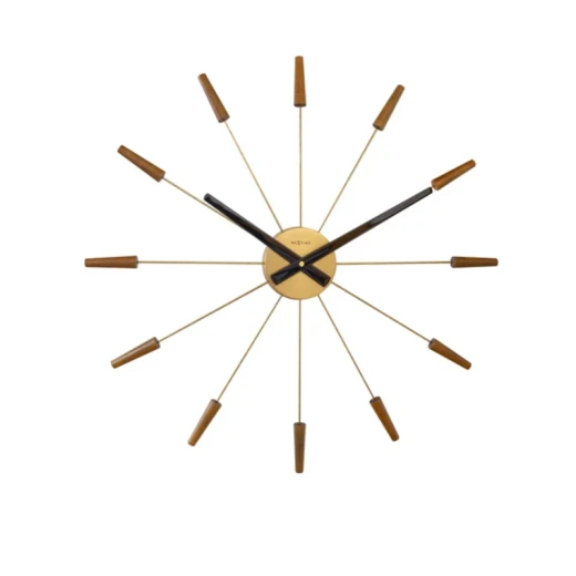 Nextime wall clock plug inn walnut Nextime wall clock plug inn walnut