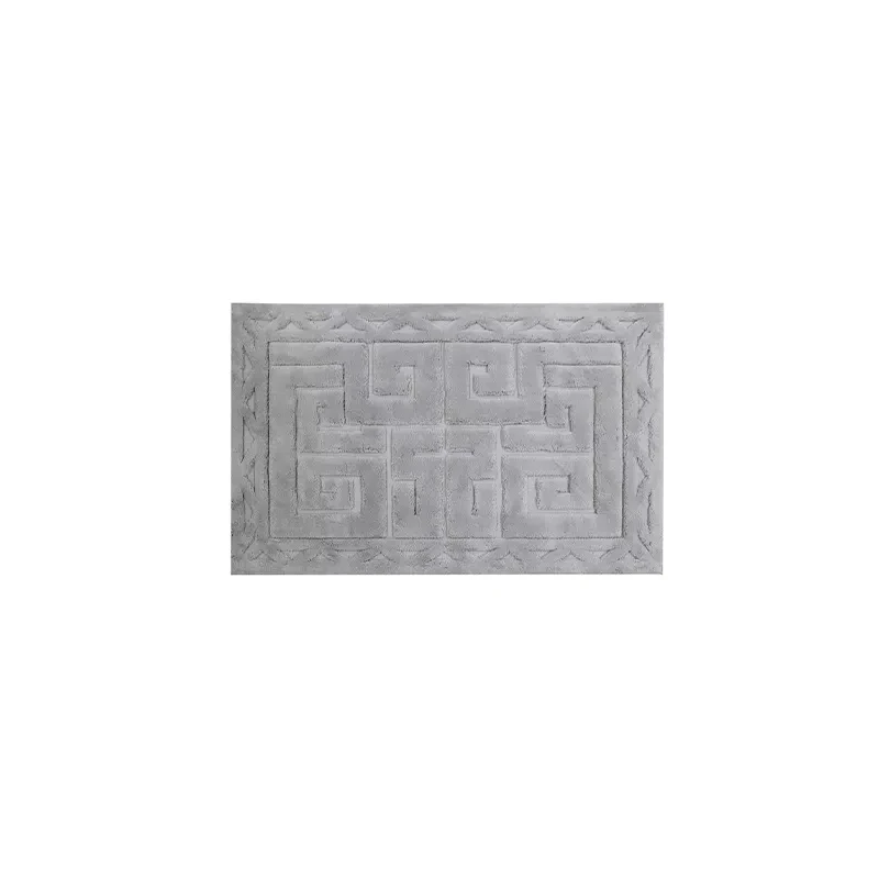 Nova home  bath rug floor art light grey 2pcs set - Nova Home