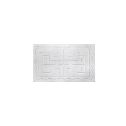 Nova home  bath rug floor art off white 2pcs set