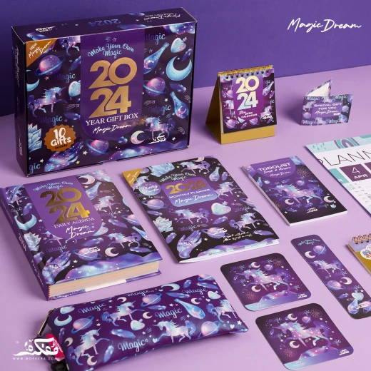 اجندة ,2024 بتصميم الأحلام السحرية من مفكرة - مفكرة - Image 2
