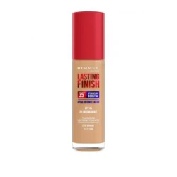Rimmel London Lasting Finish Full Coverage Foundation SPF20, Hydrating Makeup, 35 Hour Wear, 100 Ivory