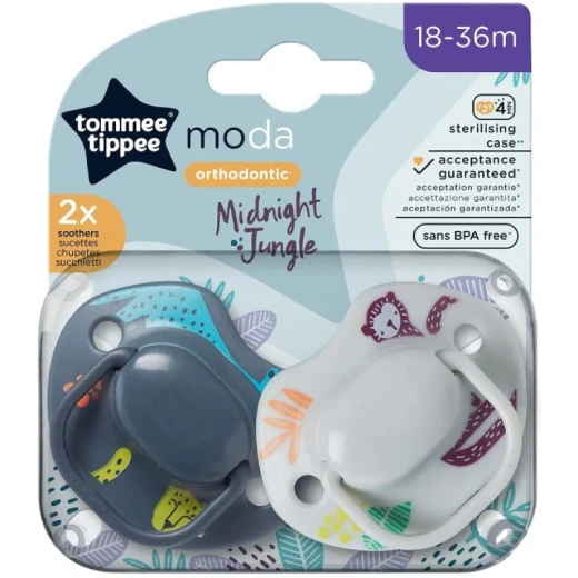 Tommee Tippee Moda Soothers Grey 2 Pcs Tommee Tippee Moda Soothers Grey 2 Pcs