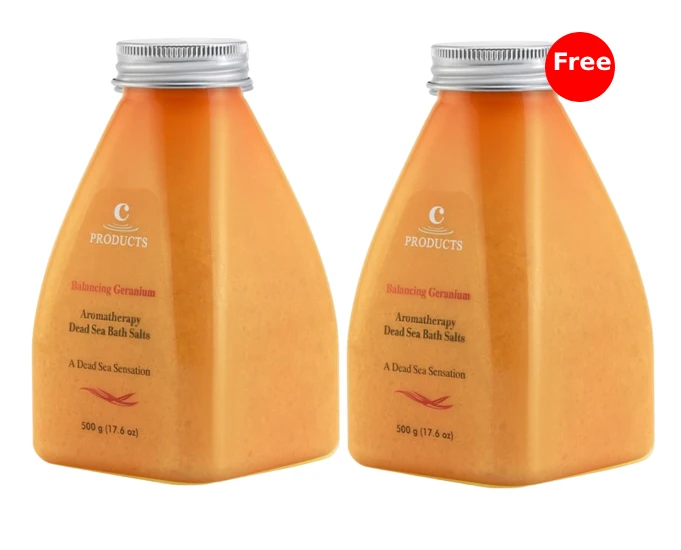 ملح الاستحمام المتوازن برائحة إبرة الراعي، 500 جرام + عبوة مجانية من سي برودكتس - سي برودكتس