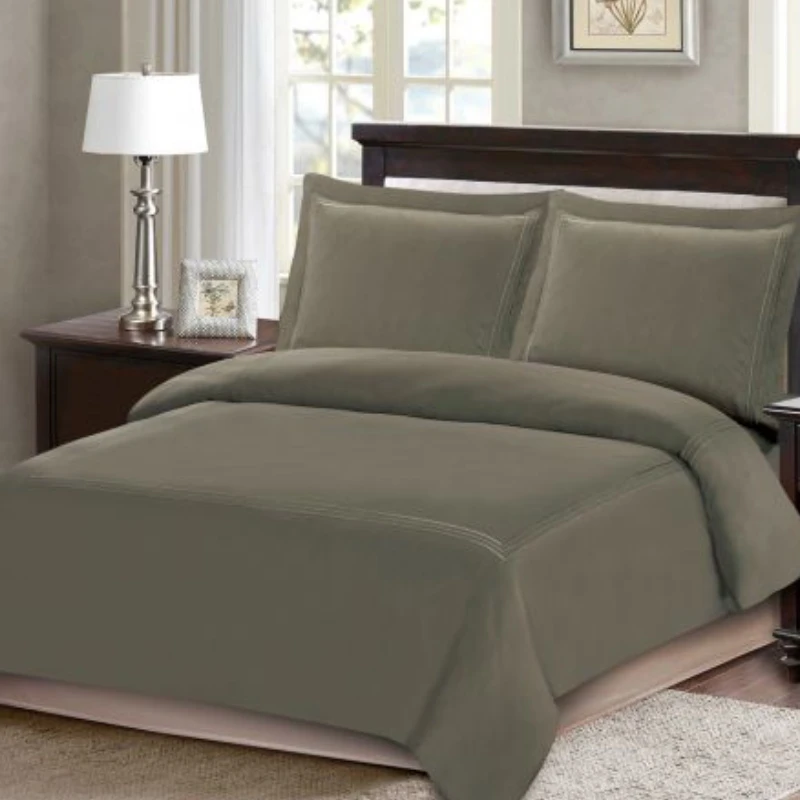 ARMN Nature soft King size Duvet Cover Set - Brown 4-Piece - Armn