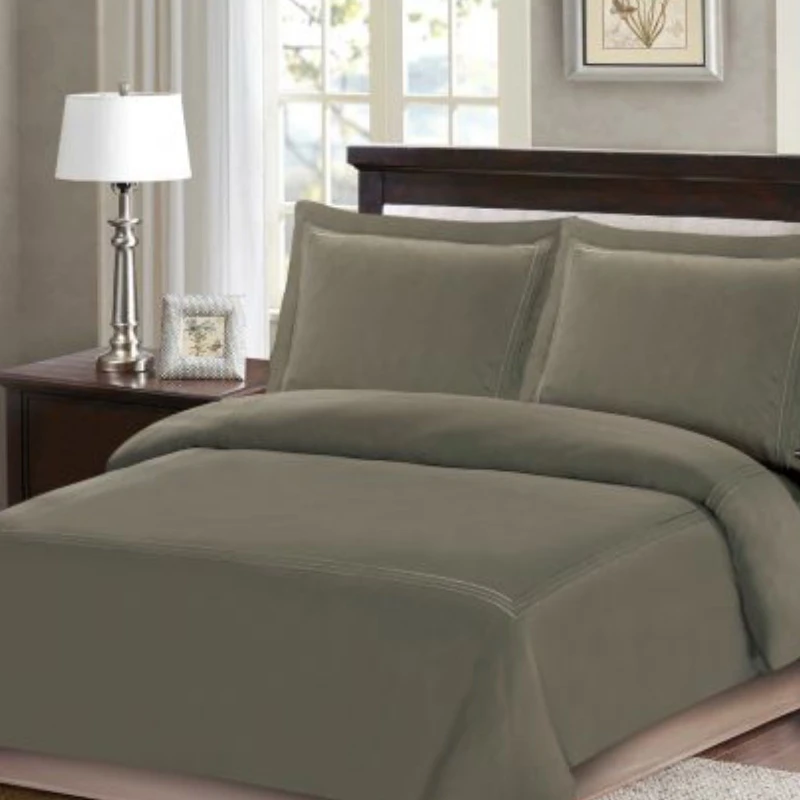 ARMN Nature soft Queen size Duvet Cover Set - Brown 4-Piece - Armn