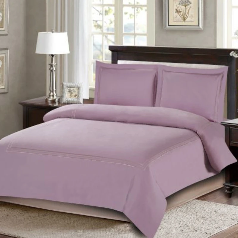 ARMN Nature soft Queen size Duvet Cover Set - Light Lilac 4-Piece - Armn