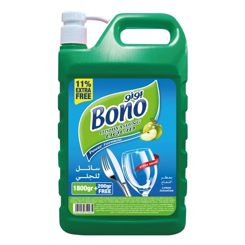Bono Dishwashing Liquid Apple Flavor 1.8 Liter - Bono