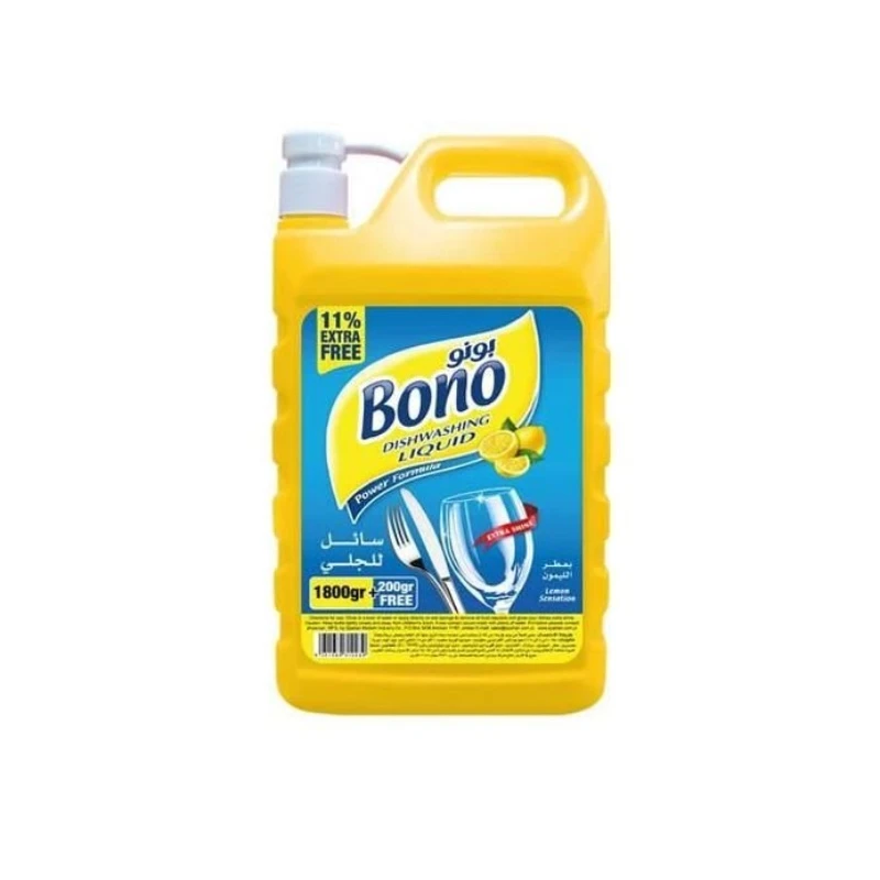 Bono Dishwashing Liquid Lemon Flavor 1.8 Liter - Bono