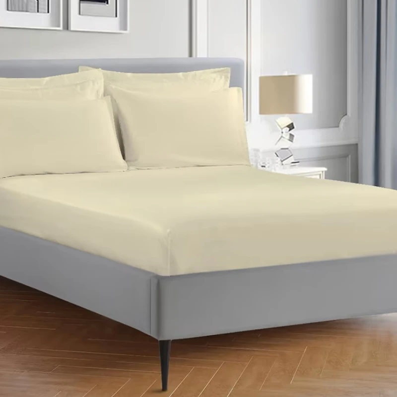 Cannon Bed sheet   Plain King Ivory 3pcs Set - Cannon