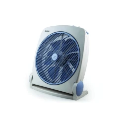 Sona Box Fan with Timer , 14 Inches , 3-Speed Settings , 3-Hour Timer , Tilt Adjustment