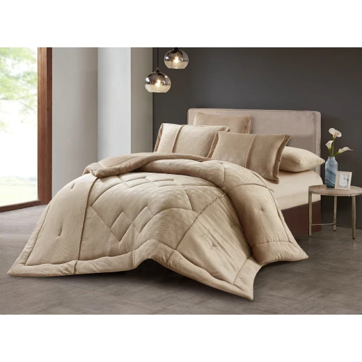 Oxford home grace flannel comforter set king size 6 pcs - Oxford - Image 2