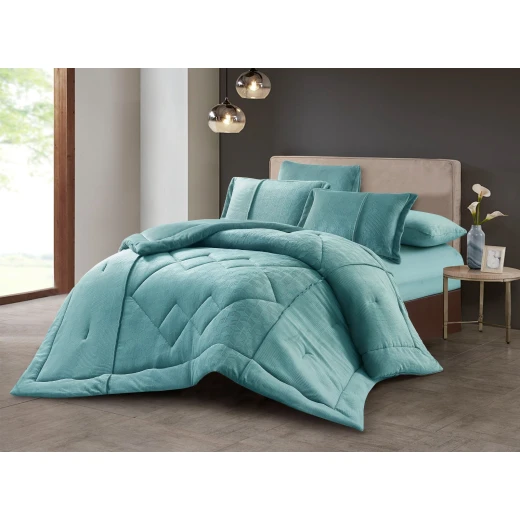 Oxford home grace flannel comforter set twin size 4 pcs Oxford home grace flannel comforter set twin size 4 pcs