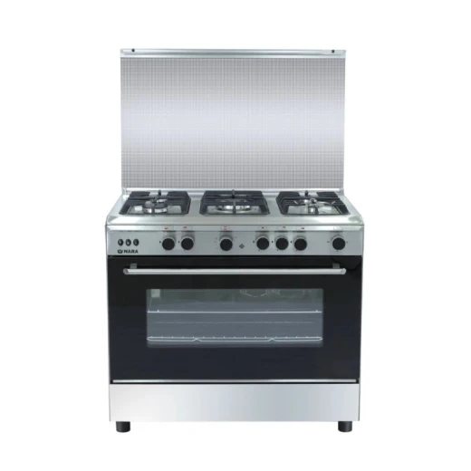 Nara 90cm Stainless Steel Gas Cooker with Fan: Experience Efficient Cooking and Precise Heat Control. This Cooker ensures Even Heat Distribution for Exceptional Culinary Results. Enjoy Superior Cooking. Nara 90cm Stainless Steel Gas Cooker with Fan: Experience Efficient Cooking and Precise Heat Control. This Cooker ensures Even Heat Distribution for Exceptional Culinary Results. Enjoy Superior Cooking.