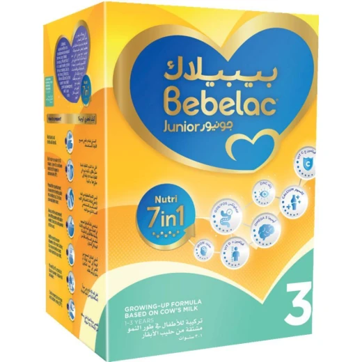 حليب النمو للاطفال 7 في 1 لمرحلة النمو3 - 400 جرام من بيبيلاك حليب النمو للاطفال 7 في 1 لمرحلة النمو3 - 400 جرام من بيبيلاك