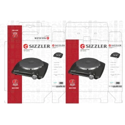 Sizzler High quality Turkish single electric cooker, 1500 watts, black Tefal