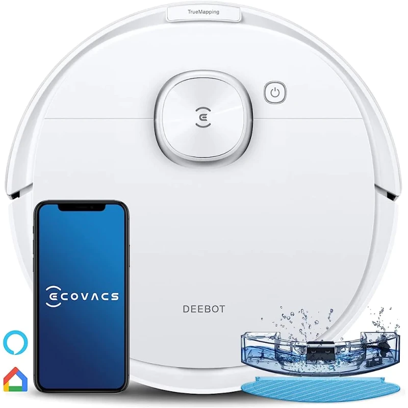 مكنسة كهربائية روبوتية ECOVACS Deebot N8 وممسحة - ايكوفاكس