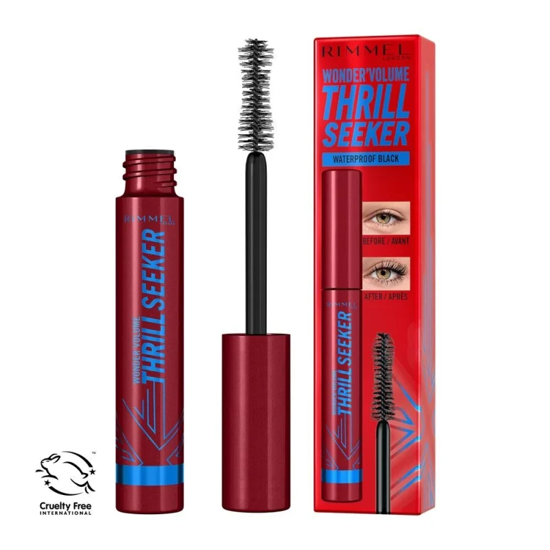 RML Wonder Mascara Thrillsker Black Volumizing Waterproof Mascara 8ml for Enhanced Lashes Professional Makeup - Rml