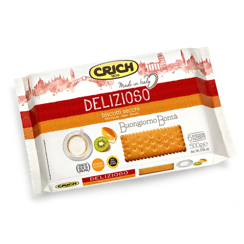Crc plain biscuit delizioso 500g - Crich