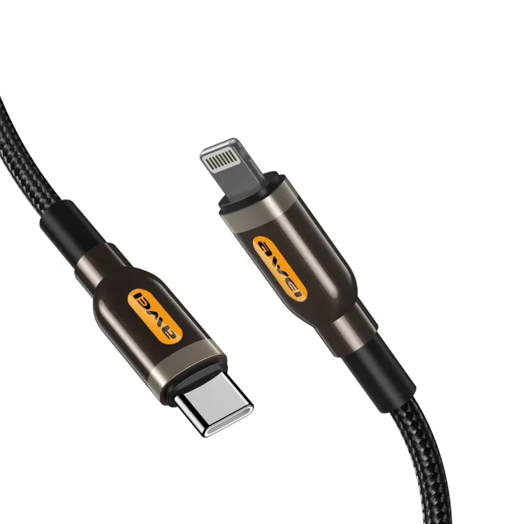 Awei CL-125 USB C إلى النوع C 3A كابل للشحن السريع - اوي