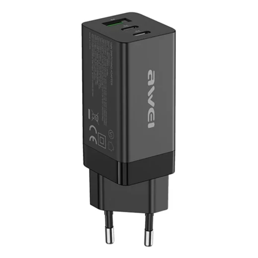 awei PD9 65W ثنائي النوع C / USB-C + USB GaN سريع awei PD9 65W ثنائي النوع C / USB-C + USB GaN سريع