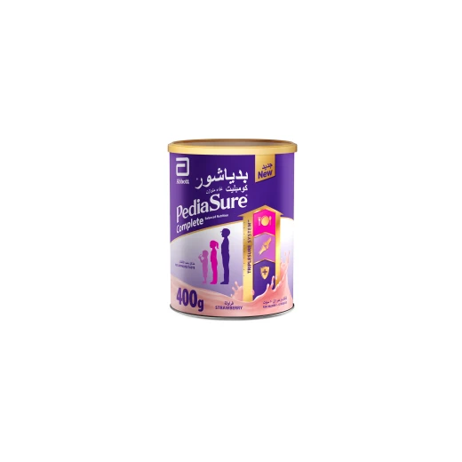 Pediasure Complete Nutrition Milk Powder, Strawberry Flavor, 400 Gram