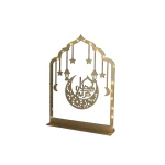 زينة رمضان لسطح الطاولة، لافتة رمضان مبارك مع اضاءة