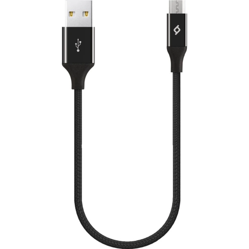 ttec AlumiCable Micro USB Charge / Data Mini Cable , 30cm , Black - TTEC