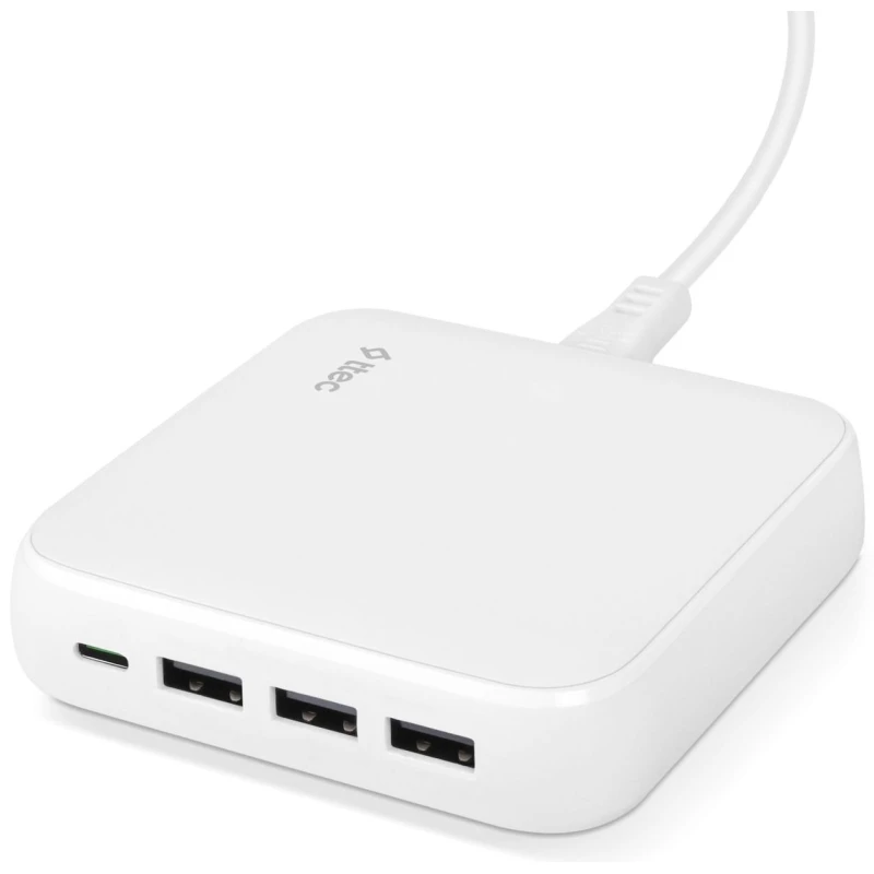 ttec SmartCharger Duo GAN PD 65W Fast Travel Charger USB-C + USB-C, White - TTEC