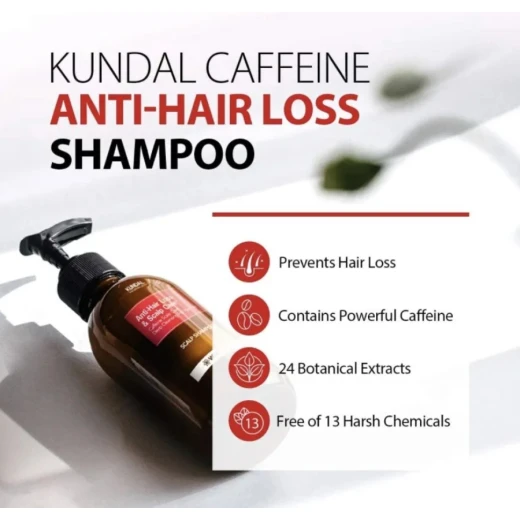 Kundal natural caffeine hair care shampoo white musk 500ml - Kundal - Image 4
