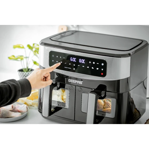 Geepas digital air fryer with vortex air frying technology 9L - GEEPAS - Image 4