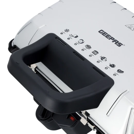 Geepas Multifunction Grill Maker GGM5458 – 1460-1600W, Removable Non-Stick Plates, Overheat Protection, Vertical Storage - GEEPAS - Image 5