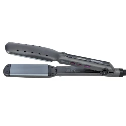 Geepas GHS86050 Wet & Dry Hair Straightener, Ceramic Coated Plates, Ionic Function, LCD Temperature Control, Swivel Cord, Hanging Loop.