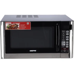 Geepas 45L Digital Microwave Oven: Family-Sized Cooking Convenience with Child Lock. Prepare Delicious Meals Effortlessly. Large Capacity Microwave for Easy Meal Prep & Everyday Use. Durable & Reliable.