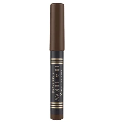 Max Factor Real Brow Micro Fiber Pencil Deep Brown Natural Eyebrow Makeup Precise Application