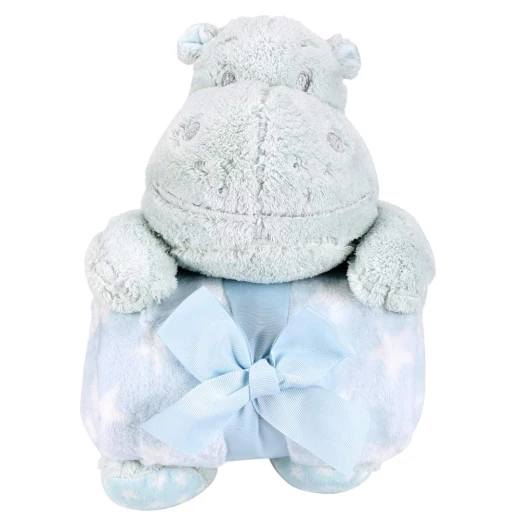 Nova blanket with hippo toy mint 75x100cm single - Nova Home - Image 6